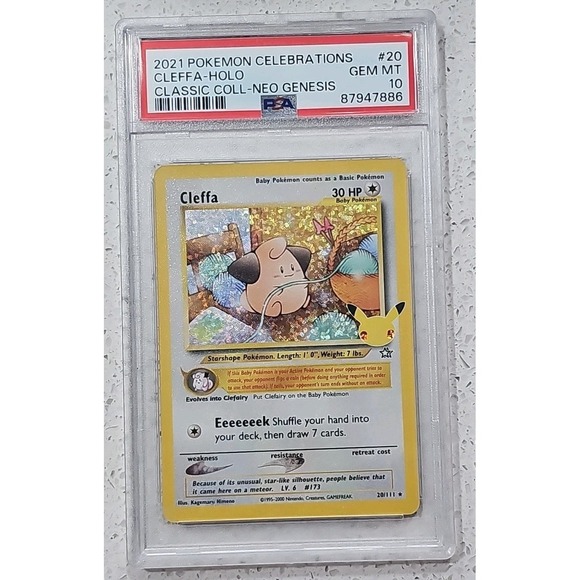Other - PSA10 Pi 25th Promo English Version Cleffa Excellent Condition Pokemon Card
